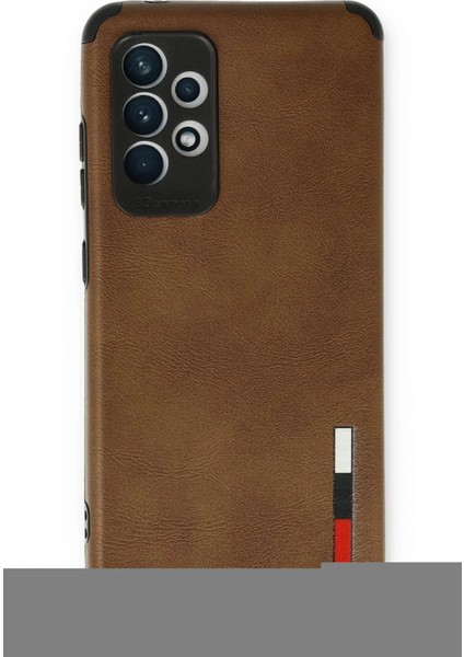 Samsung Galaxy A73 5g Kılıf Loop Deri Silikon - Kahverengi