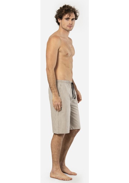 Erkek Dokuma Bermuda Tek Alt 2241/BEJ 1 fırsatları