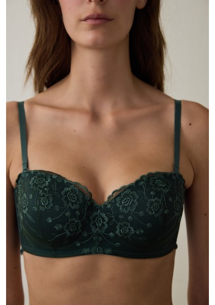 Koyu Yeşil Lotus Sütyen modelleri