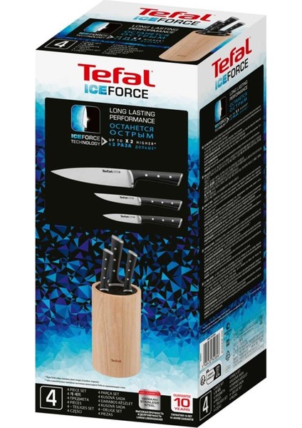 Ice Force Ahşap Standlı 3'lü Bıçak Seti