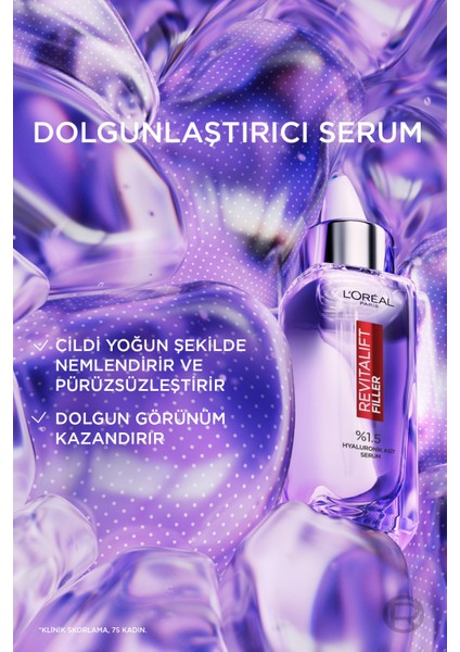 Revitalift Filler Göz Çevresi Göz Serumu & L'oréal Paris Revitalift Filler %1.5 Saf Hyaluronik Asit Kırışıklık Karşıtı Serum & L'oréal Paris Midnight Serum fırsatları