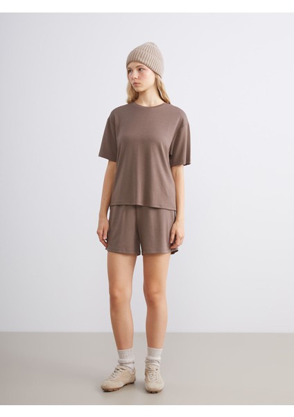 Yeni Sezon Beli Lastikli Kadın Şort