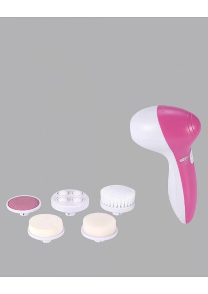 5 Başlıklı Yüz Masaj Aleti – Cilt Temizleme, Peeling, Siyah Nokta ve Gözenek Bakımı indirimleri