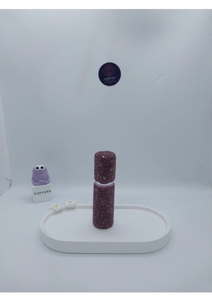 Parıldayan Elmas Işlemeli Mini Doldurulabilir Parfüm Şişesi 10 ml (Mor) fiyatları