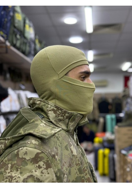 Askeri Termal Balaclava Kar Maskesi - Polar Astarlı Rüzgar Geçirmez Taktik Maske - Soğuk Hava Outdoor Boyunluk