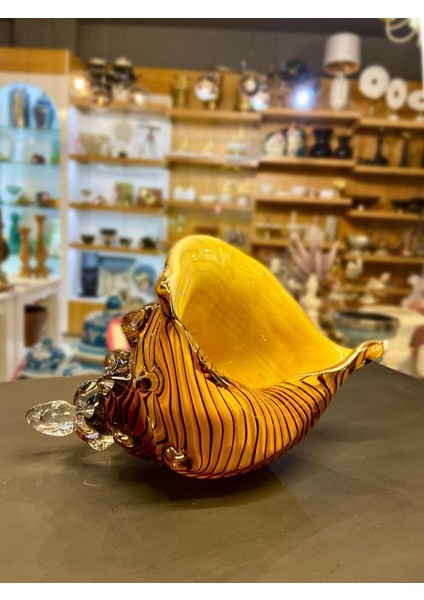 Kristal Cam Deniz Kabuğu Dekor 23X12CM fiyatları