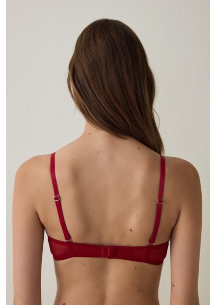 Kırmızı Wow Sequin Lace Sütyen fırsatları