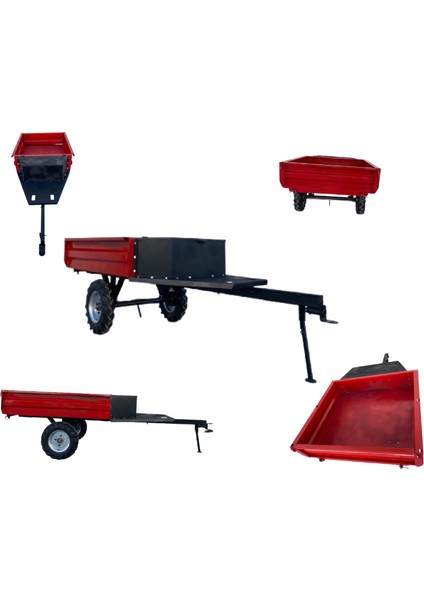 , Fırtına FTN-310 Benzinli 6.5 Hp Çapa Makinesi Uyumlu Kasa,frenli Römork