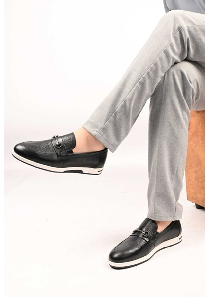 Bağcıksız Tokalı Loafer Termo Taban Hakiki Deri 333-5582 Erkek Ayakkabı