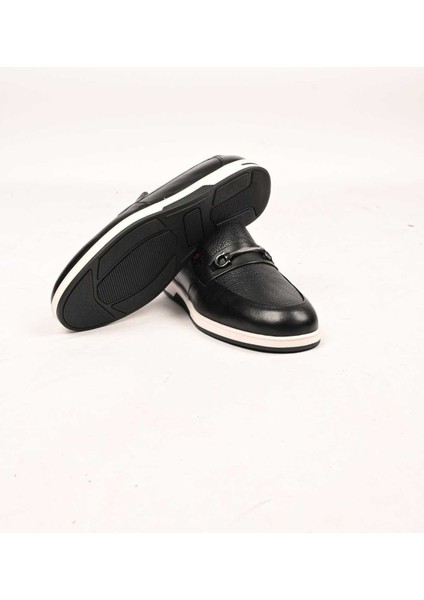Bağcıksız Tokalı Loafer Termo Taban Hakiki Deri 333-5582 Erkek Ayakkabı