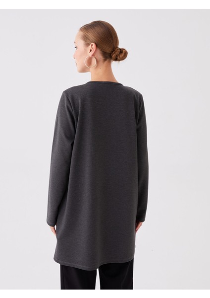 Yeni Sezon Bisiklet Yaka Baskılı Uzun Kollu Kadın Tunik indirimleri