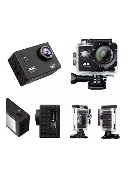 Blue Inter Act-01 16MP 4K Ultra Hd Aksiyon Kamera Pro Ultra Hd 4K LCD Ekran Su Geçirmez modelleri