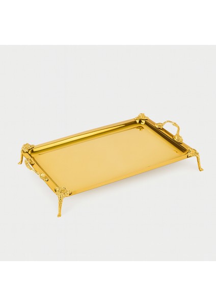 Manor Gold Büyük Kulplu Dikdörtgen Sunumluk / Servis Tabağı (32X22 Cm) TPSE914 fiyatları
