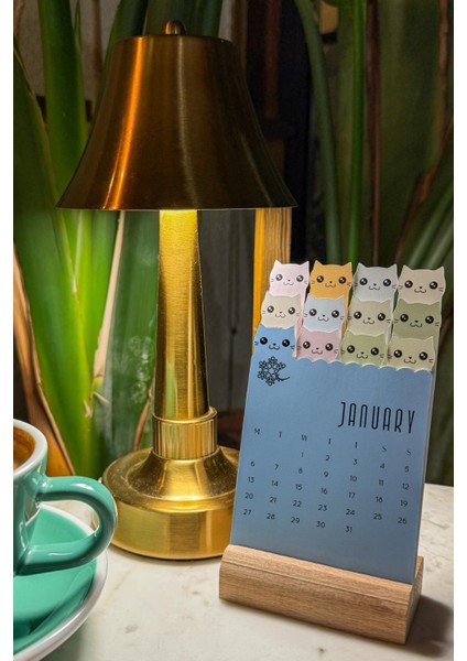 2026 Ingilizce Kedi Temalı Takvim, Masa Takvimi Ingilizce Özel Tasarım 2026 Yılı Takvimi indirimleri