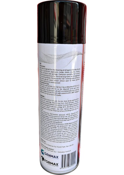 Fren,balata ve Parça Temizleme Spreyi 500 ml (3 Adet) modelleri