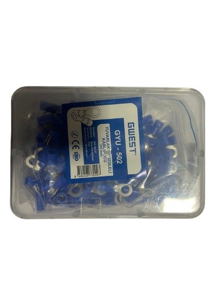 Yuvarlak Tip Izoleli Kablo Ucu GYU-502 Lacivert Adet 200