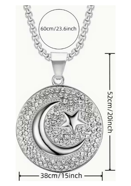 Gold Renk Ay Yıldız Model Çinko Alaşım Kolye fırsatları