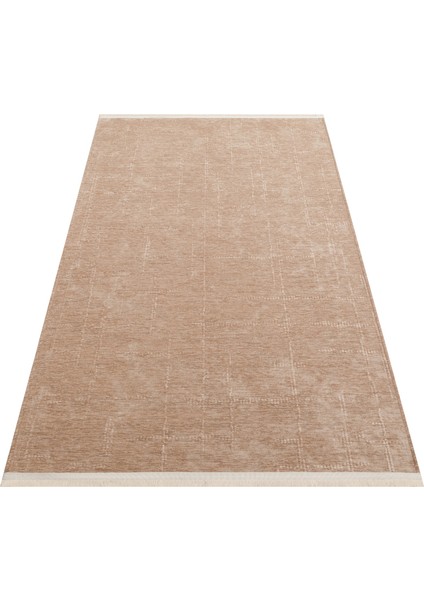 Liza Kilim Liz 02 Vizon Yumuşak Tuşeli Çamaşır Makinesinde Yıkanabilen Kaymaz Tabanlı Şık Kilim