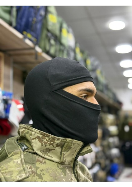 Askeri Termal Balaclava Kar Maskesi - Polar Astarlı Rüzgar Geçirmez Taktik Maske - Soğuk Hava Outdoor Boyunluk