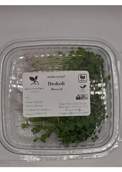 Haftalık Brokoli Mikro Yeşil Kür 200 gr fiyatları