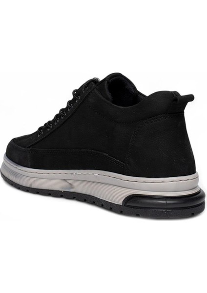 Siyah Nubuk Lastikli Suya Dayanıklı Kaymaz Taban Erkek Kısa Bot modelleri