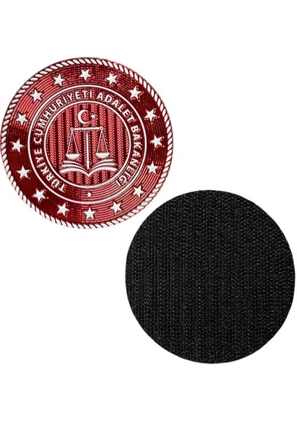 Adalet Bakanlığı Gögüs Arması 7 cm 3D Plastik Tpu, Yeni Tip, Cırtlı, Standart Ölçü, 1.sınıf Kalite