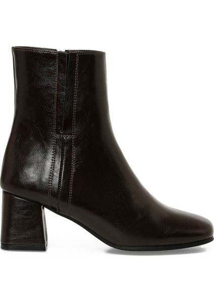 25K-7032 5pr Kahverengi Kadın Topuklu Bot