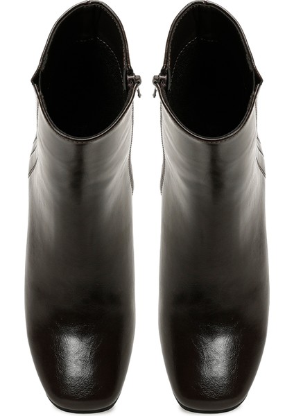 25K-7032 5pr Kahverengi Kadın Topuklu Bot fırsatları