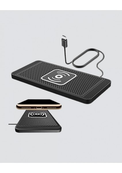 - Manyetik Kablosuz Şarj Pedi 15W Hızlı Şarj Kaymaz Silikon Qi Destekli fırsatları