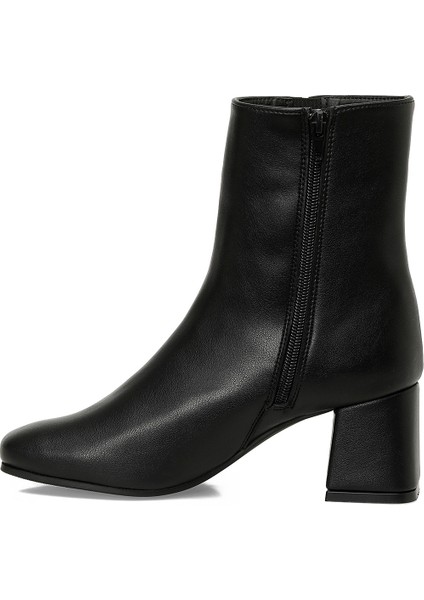 25K-7032 5pr Siyah Kadın Topuklu Bot modelleri