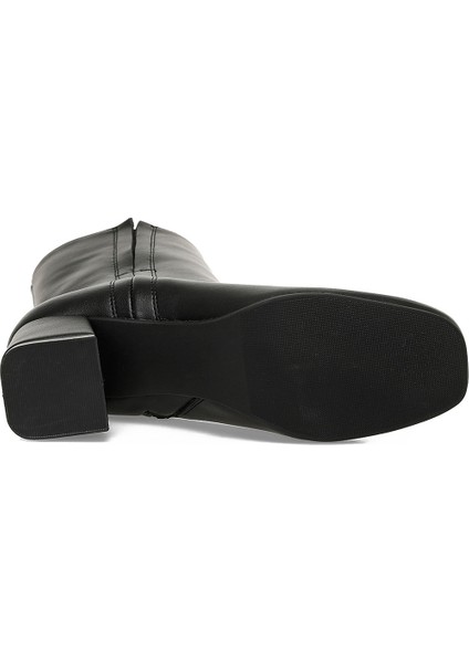 25K-7032 5pr Siyah Kadın Topuklu Bot