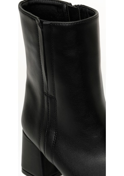 25K-7032 5pr Siyah Kadın Topuklu Bot