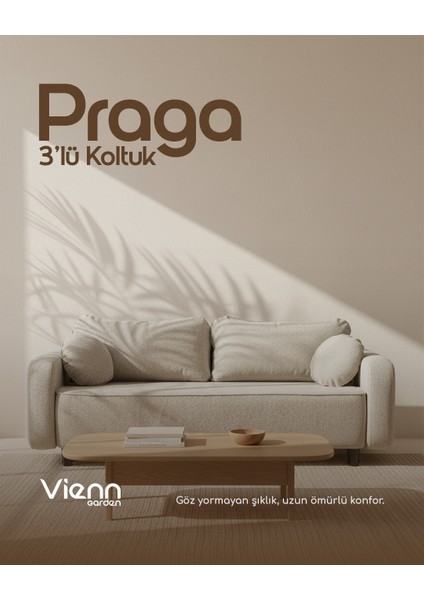 Praga Üçlü Koltuk