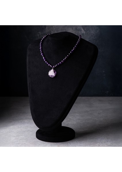 Ametist Doğal Taş Kadın Kolye