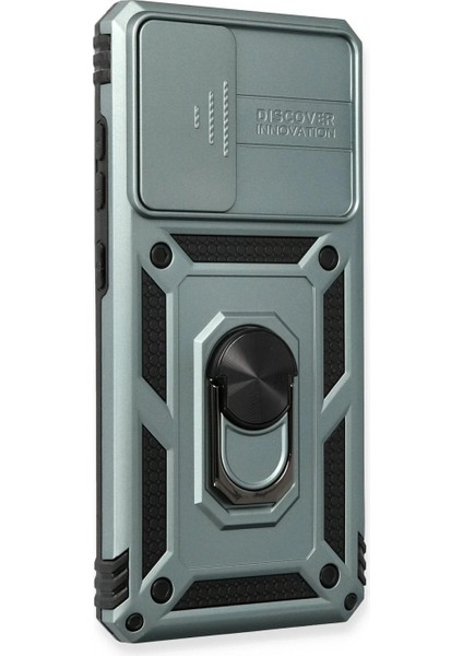 Samsung Galaxy A73 5g Kılıf Pars Lens Yüzüklü Silikon - Yeşil fiyatları