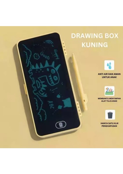 Tablet LCD 6,5 Inç Dijital Kalemli Çizim Yazı Tahtası ve Kalemlik Grafik Not Eğitim Tableti Kalem Kutusu modelleri