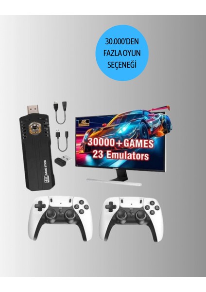 Kablosuz Retro Oyun Konsolu – 30.000+ Oyun ve HD Görüntü ile Kesintisiz Eğlence fiyatları
