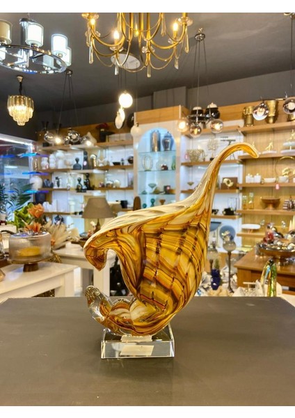 Kristal Cam Kaideli Istiridye Dekor 14X23CM fiyatları