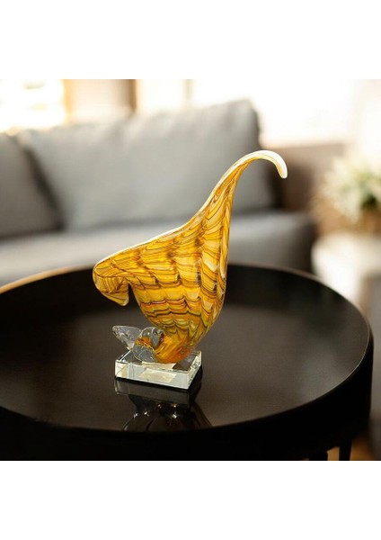 Kristal Cam Kaideli Istiridye Dekor 14X23CM modelleri