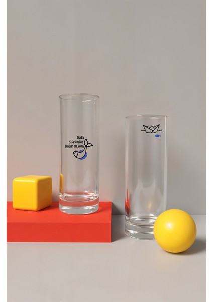 Klişeler - Balık Rakı Bardağı Seti 2'li
