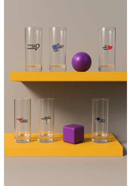 Sofradakiler Rakı Bardağı Seti 6'lı