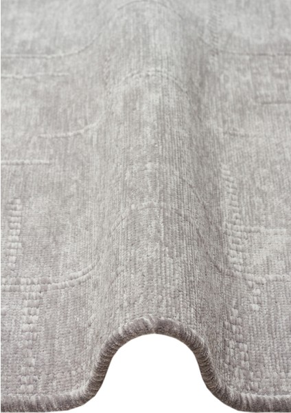 Liza Kilim Liz 02 Grey Yumuşak Tuşeli Çamaşır Makinesinde Yıkanabilen Kaymaz Tabanlı Şık Kilim modelleri