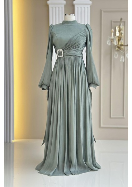 Hira Abiye Elbise Çağla Yeşili