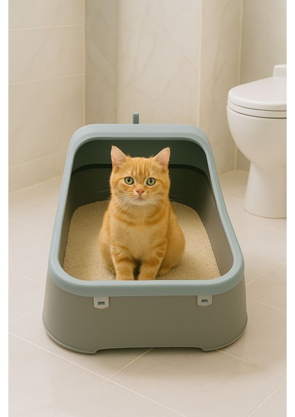 Açık Kedi Tuvaleti Kum Küreği Hediye Özel Seri Özel Renk 1.kalite Kedi Tuvaleti modelleri