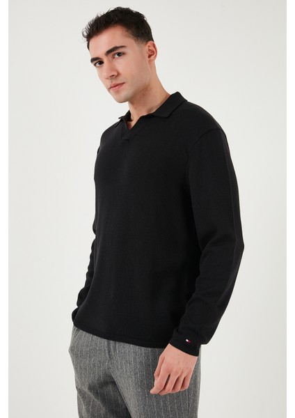 Pamuklu Regular Fit Polo Yaka Sweat Erkek Polo Yaka Sweat MW0MW40444 Bds fiyatları