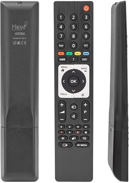 Arçelik Beko Grundig 3D Metalik Göbek Guıde Tuşlu TS4187R-2 Lcd Kumandası