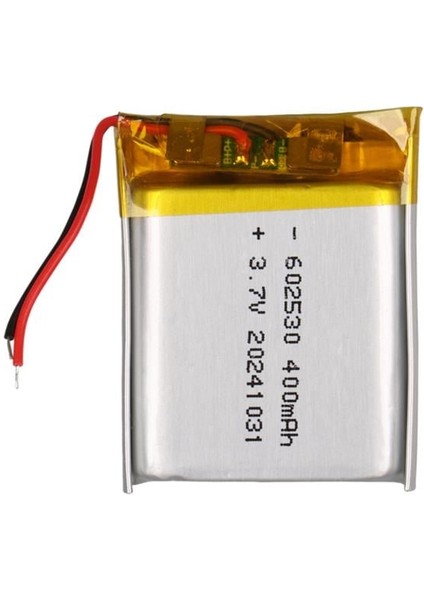 602530 3.7V 400MAH Lityum Polimer (Li-Po) Batarya Ciklet Pil