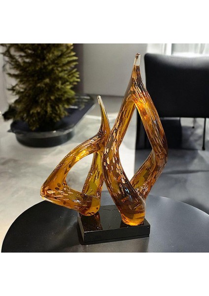 Kristal Cam Amber Dekor 22X33CM