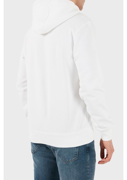 Pamuklu Regular Fit Logolu Kapüşon Yaka Sweat Erkek Sweat MW0MW40041 Ybr fırsatları