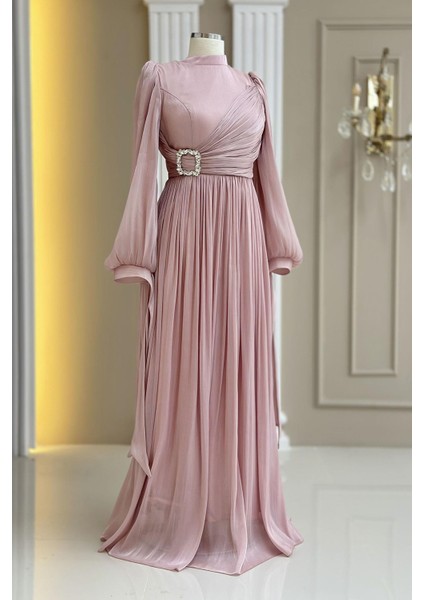 Hira Abiye Elbise Pudra modelleri